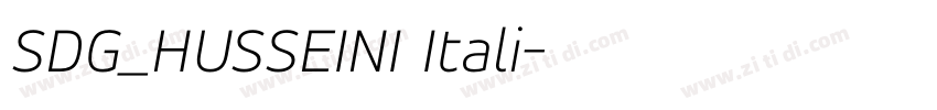 SDG_HUSSEINI Itali字体转换